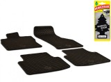 Set Covorase Auto Cauciuc Umbrella Pentru Volkswagen Passat B8 (2014-) + Odorizant Auto Bradut Wunder-Baum Black Ice
