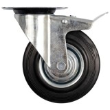 Roata Pivotanta cu Flansa pentru Carucior 200 mm 230 kg