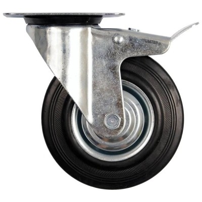 Roata Pivotanta cu Flansa pentru Carucior 200 mm 230 kg foto