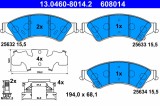 ATE 13.0460-8014.2 set placute frana,frana disc