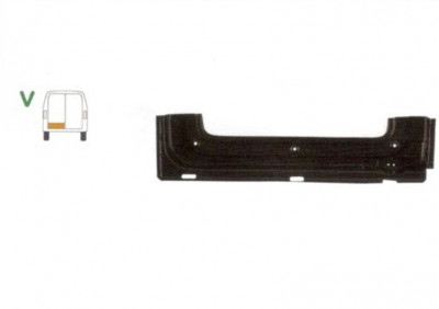 Element reparatie usa Mercedes SPRINTER 208-416 (W901-905), 01.1995-2006, VW LT II 05.1996-12.2005 (pt modele cu 2 usi spate), partea stanga, jgheab, foto
