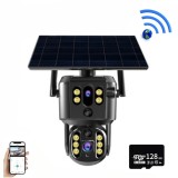 Camera de supraveghere Damar, Conexiune Wifi, Panou solar de 8W si o baterie incorporata de 20, 000 mAh, 4MP, Ultra HD cu vedere nocturna in infrarosu