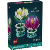 LEGO Botanicals Nuferi 11511, set creativ cu 2 flori decorative