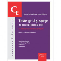 Teste-grilă și spețe de drept procesual civil - Paperback brosat - Hamangiu