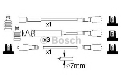 Set fise bujii OPEL FRONTERA A Sport (5_SUD2) (1992 - 1998) BOSCH 0 986 356 850 foto