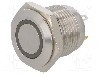 Intrerupator anti-vandalism, OFF-(ON), &Oslash;16mm, ONPOW, GQ16F-10E/J/G/24V/S