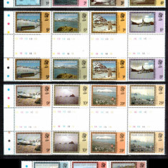 Falkland Dep 1980, Mi #78-92 I**, harta, fauna, vapoare, MNH! Cota 66 €!