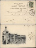 France 1902 Postal History Rare Old postcard Gare de Nimes to Nancy D.632