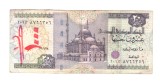 Bancnota Egipt 20 pounds/lire 2003-2012, circulata, semnata/scrisa, stare buna