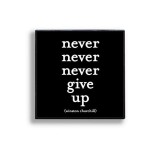 Cumpara ieftin Insigna - Never give up | Quotable Cards