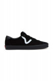 Vans tenisi de piele Sport Low femei, culoarea negru, VN000CQRBKA1