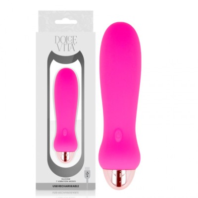 DOLCE VITA - RECHARGEABLE VIBRATOR FIVE PINK 7 SPEEDS foto