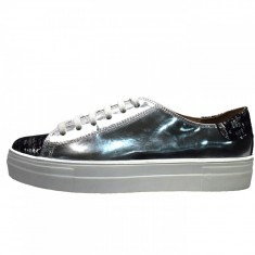 Pantofi dama, din piele naturala, marca Botta, 933-18-05, argintiu 35 foto