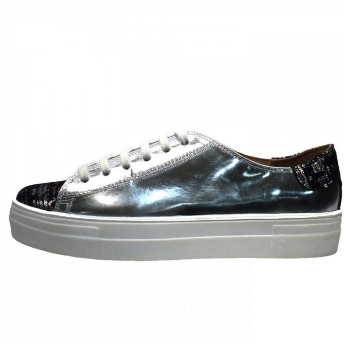 Pantofi dama, din piele naturala, Botta, 933-18-05, argintiu