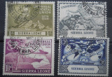 SIERRA LEONE 1949 SERIE UPU, Stampilat