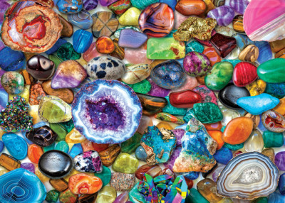 Crystals and Gemstones 1000 Piece Jigsaw Puzzle foto