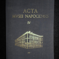 Acta Musei Napocensis volumul 4 (1967, editie cartonata)