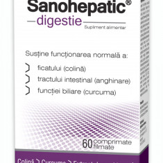 Sanohepatic digestie, 60 comprimate filmate, Zdrovit