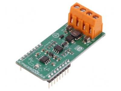 Adaptor Click Board DC/DC GPIO SPI 5V MCP16331 MCP4921 foto