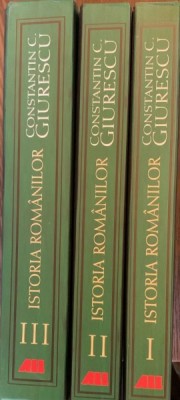 Istoria romanilor - Constantin C. Giurescu - 3 volume foto