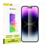 Folie sticla iPhone 14 Pro Max Techsuit Clear Vision Glass, transparenta