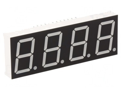 Afișaj LED cu 7 Segmente 20,4mm Roșu 4 Digits foto