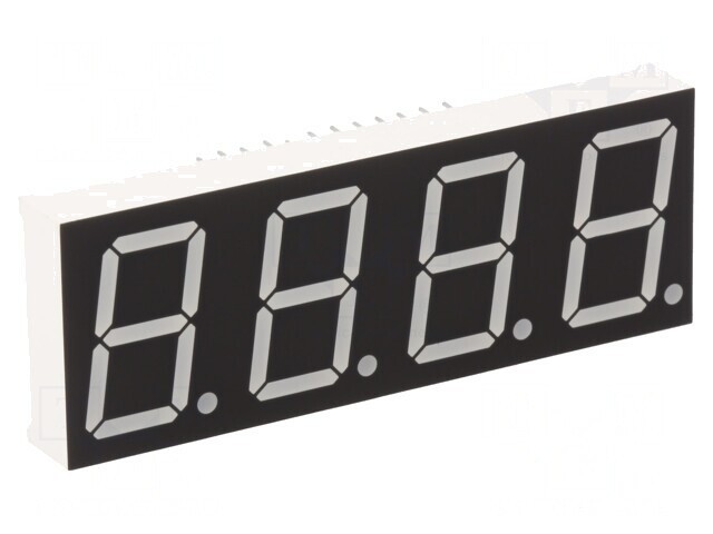 Afișaj LED cu 7 Segmente 20,4mm Roșu 4 Digits