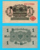 Germania (p#51) 1 Mark 1914 UNC 'Sigiliu Roșu' serie: 857 173429; (ROG CITITI DETALIILE!)