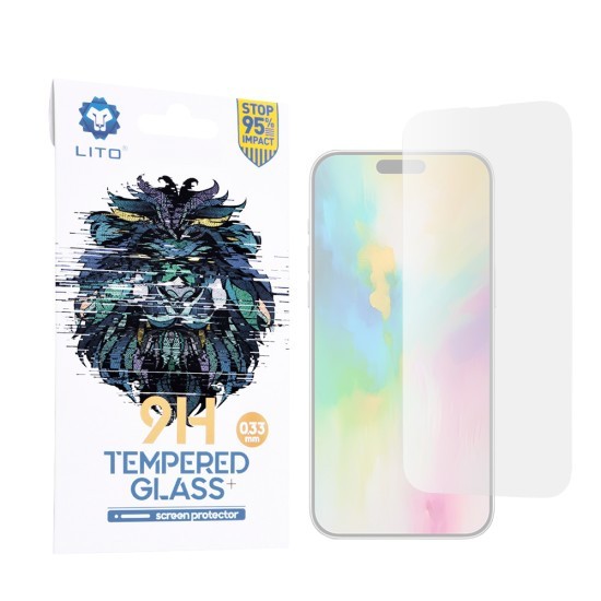 Folie pentru iPhone 16 Plus - Lito 2.5D Classic Glass - Clear
