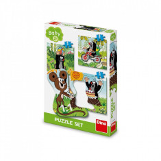 Puzzle 3 in 1, Mica Cartita pe pajiste