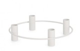 Cumpara ieftin Set 2 suporturi lumanari metal alb Hisar 25x6 cm