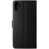 Husa tip carte cu stand Techsuit, aspect piele neagra, pentru Samsung Galaxy A05