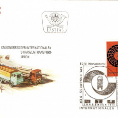 TRANSPORT RUTIER XIV CONGRES INTERNATIONAL AUSTRIA FDC 1974