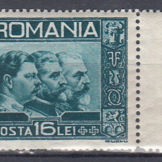 ROMANIA 1932 LP 92 EFIGIA CELOR TREI REGI SERIE MNH