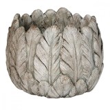 Cumpara ieftin Ghiveci de flori din ceramica gri maro 19x16 cm