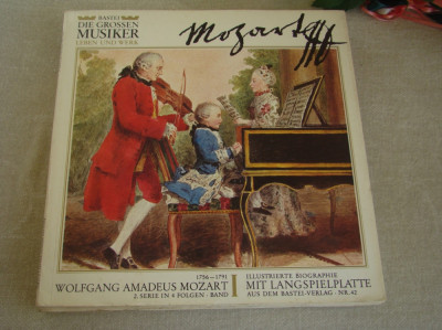 MOZART I - Concerte - Vinil EP de Colectie Die Grossen Musiker foto