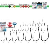 Carlige forjate tratate LS-5314F BL 6buc/ plic Gamakatsu (Marime Carlige: Nr. 3/0)