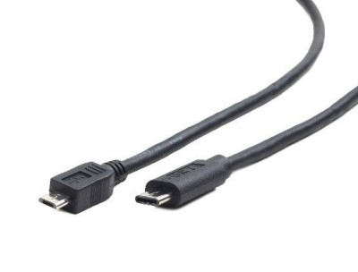 Cablu USB2.0 B micro mufa USB type C mufa 1.8m negru GEMBIRD CCP-USB2-MBMCM-6 foto