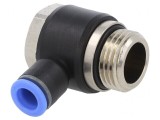 Racord Push-in Unghi Alamă Nichelată PBT 0,95-15bar