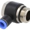 Racord Push-in Unghi Alamă Nichelată PBT 0,95-15bar