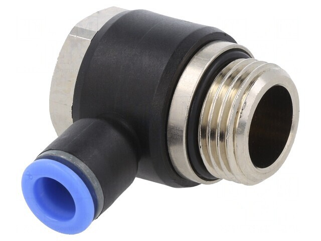 Racord Push-in Unghi Alamă Nichelată PBT 0,95-15bar