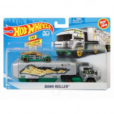 HOT WHEELS SET CAMION SI MASINA BANK ROLLER foto