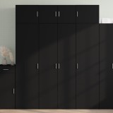 VidaXL Dulap &icirc;nalt, negru, 80x42,5x185 cm, lemn prelucrat
