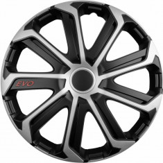 Set capace roti auto Cridem Evo 4buc - Negru/Argintiu - 16"' CRI1697BS