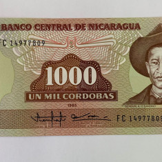 Bancnota 1000 CORDOBAS - 1985 - Nicaragua - P-156b