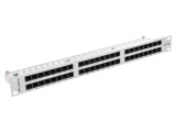 Patch Panel LANBERG 48 Porturi Cat 5e 19" RACK Alb