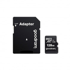 Card de memorie MicroSDXC + Adaptor SD, GOODRAM M1AA-1280R12, 128 GB, Memorie interna USH-I foto