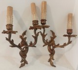 Elegant set de aplice din bronz &icirc;n stilul Rococo