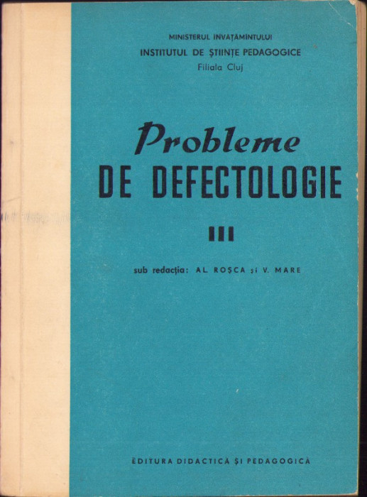 HST C3803 Probleme de defectologie, III, 1963