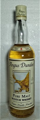 LOT W B 2 -WHISKY ANGUS DUNDEE PURE MALT, 5YO , cL.70 GR, 40, ANI 90/2000 foto